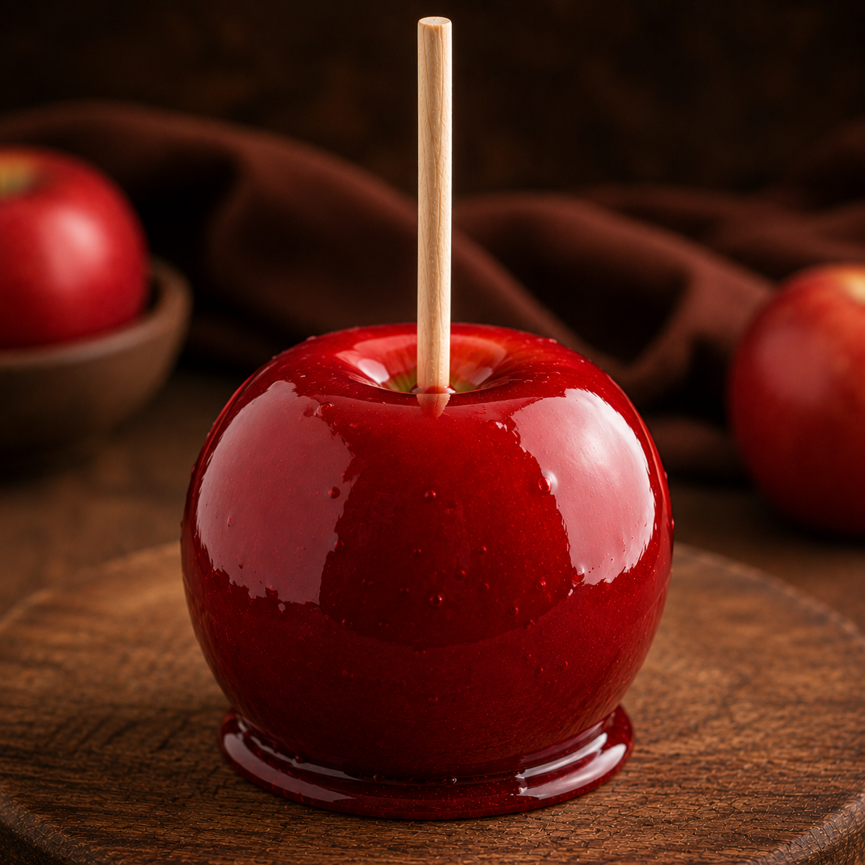 Traditional Red Candied Apple